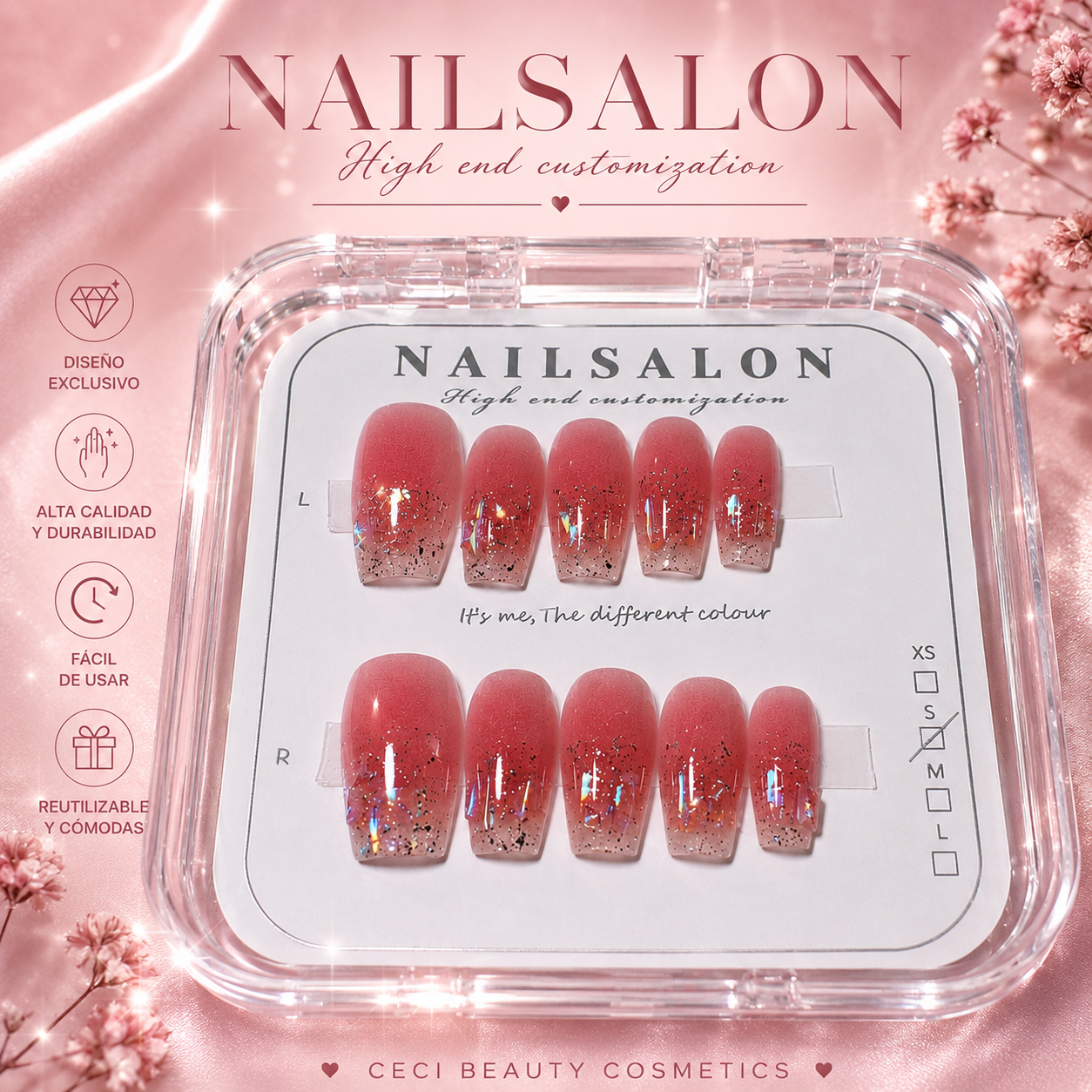 Uñas press on reutilizables